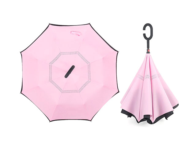 SwissTek Double Layer Smart Umbrella: 2-Pack (Pink)
