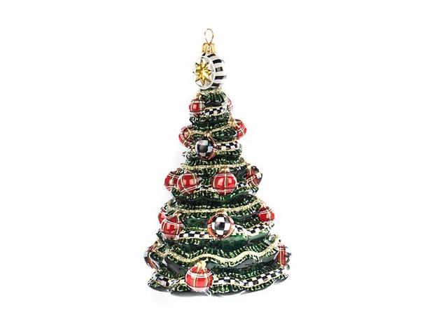 MacKenzie-Childs Glass Ornament - Highland Tree | StackSocial