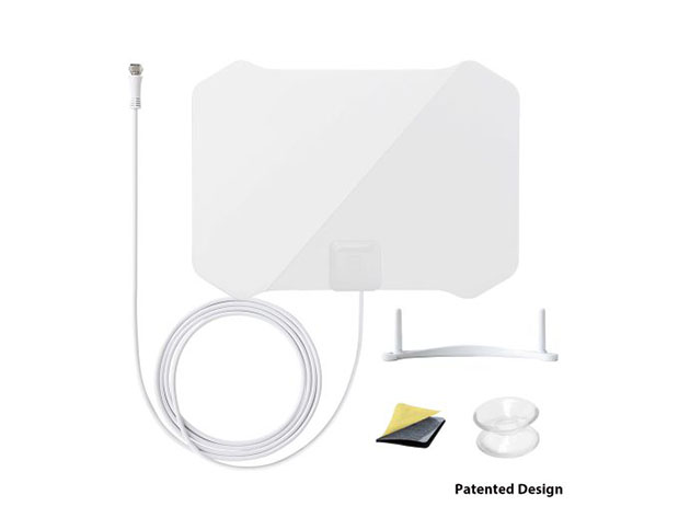 AT-133 Paper Thin Indoor TV Antenna with Table Stand | StackSocial