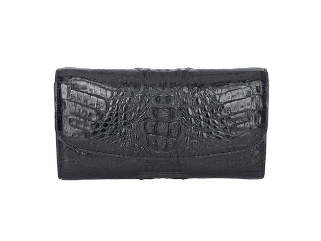 Andre Giroud Exotic Alligator Ladies Wallet (Black)