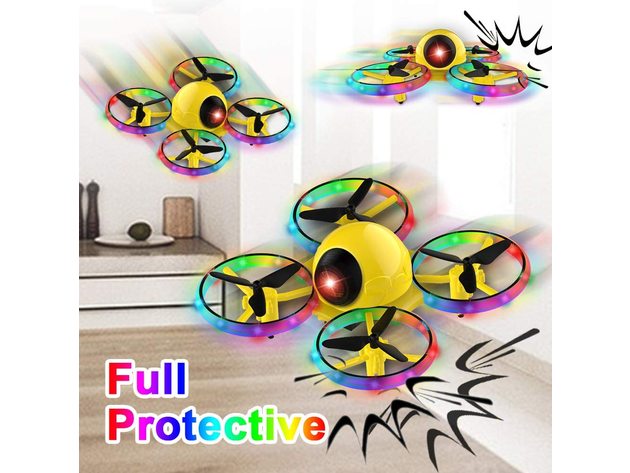 6.3 Inch 10 Minutes Long Flight Time Mini Drone for Kids with Blinking Light