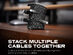 MagStack™ 6ft USB-A to USB-C Tangle-Free Magnetic Cables (4-Pack)