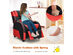 Costway Kids Youth Gaming Sofa Recliner w/Headrest & Footrest PU Leather Yellow\White\Blue - Red