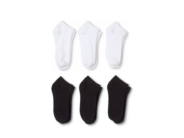 48 Pairs Women's Low Cut No Show Socks 9-11 or 6-8 Black or White - Bulk Wholesale - Mix
