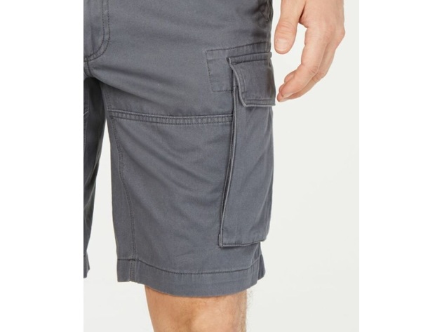 Club Room Men's Summer Olive Cargo Shorts Gray Size 38