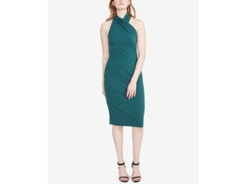 Rachel Roy Women's Halter Sheath Dress Green Size Large | TMZ