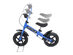 Goplus 12'' Blue Kids Balance Bike Children Boys & Girls with Brakes and Bell Exercise - Blue + Black