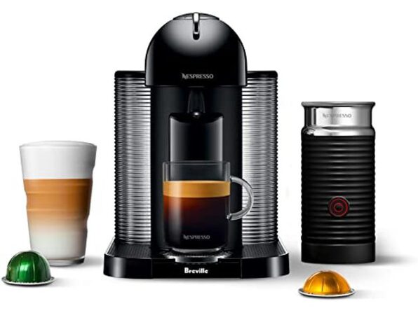 Nespresso Vertuo Next Coffee and Espresso Maker with Aeroccino Milk Frother (Refurbished)