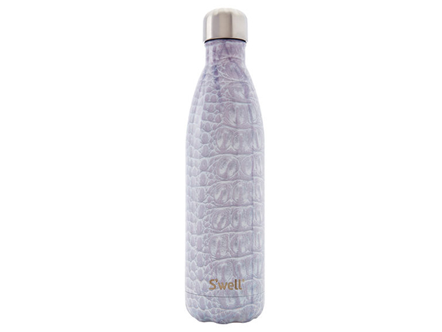 S'well 'Blanc Crocodile' Water Bottle in White (25 oz.)