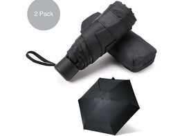 2 Pack Travel Mini Umbrella - 5 Colors to Choose From