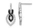 1/3 Carat (ctw) Black & White Diamond Dangle Earrings in Sterling Silver