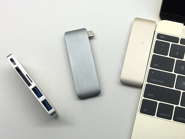 HyperDrive USB Type-C 5-in-1 Hub (Gray)