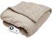 Serta Fleece Electric Heated Warming Snuggler Cape Wrap Sand - Sand