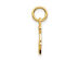 14K Yellow Gold  #1 DAD Charm Pendant Necklace with Chain