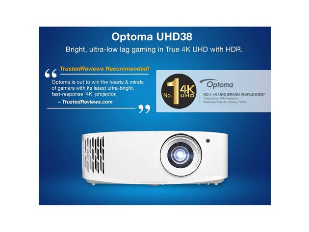 Optoma UHD38  4000-Lumen 4K UHD Home Theater Projector