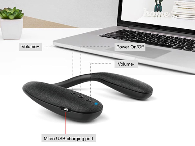 Portable Bluetooth Wireless Neckband Speakers