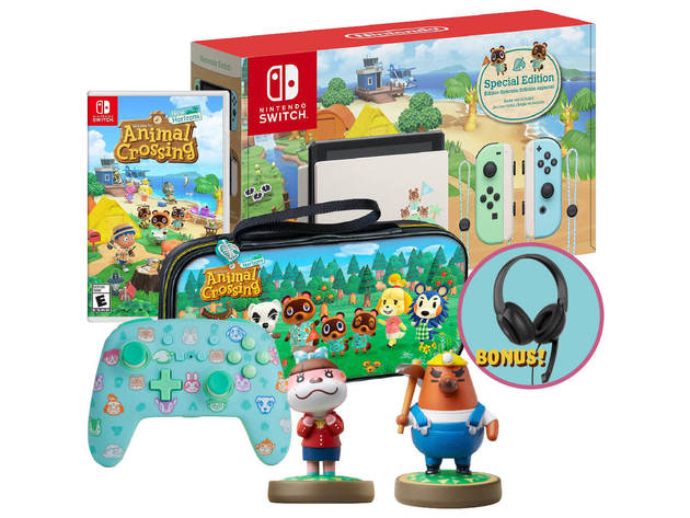 Nintendo NSWANXINGBUN Switch Animal Crossing: New Horizons Paradise Pack