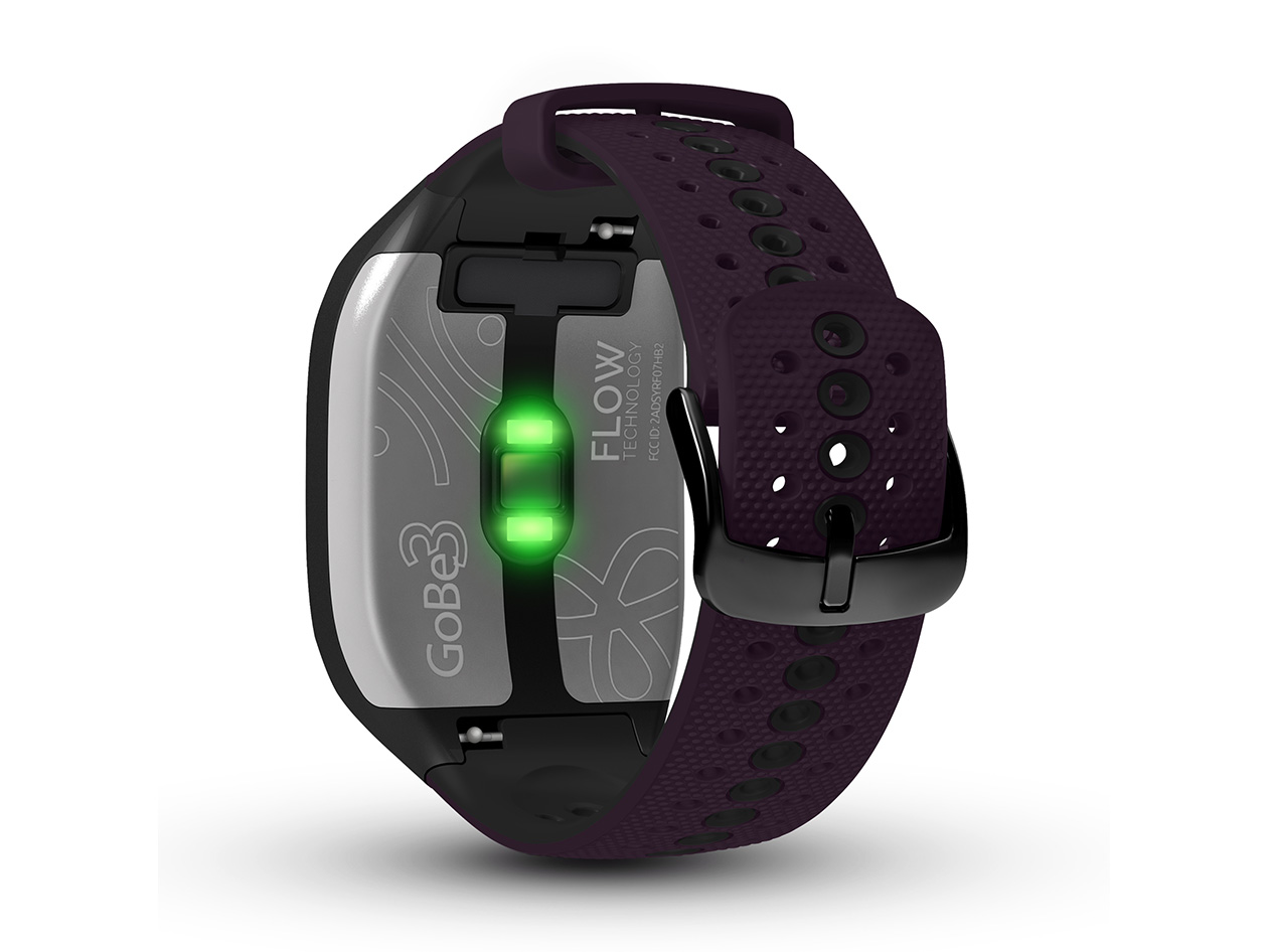 GoBe3 Wearable Health, Fitness, and Activity Tracker (Dark Purple)