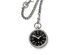 Chisel Mens Stainless Steel Black Dial Open Face 43mm Pocket Watch
