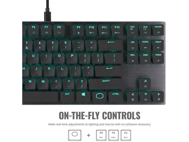Cooler Master SK630 Tenkeyless Mechanical Keyboard | Cherry MX Low Profile,BlacK (Refurbished, Open Retail Box)