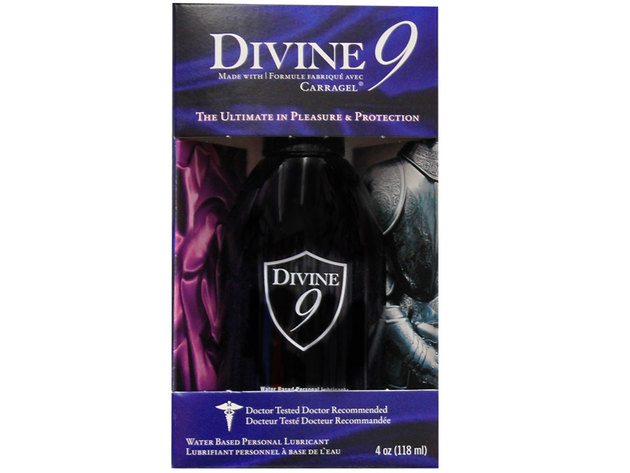 Divine 9 Waterbased Lubricant 4oz. ---(Package Of 4)
