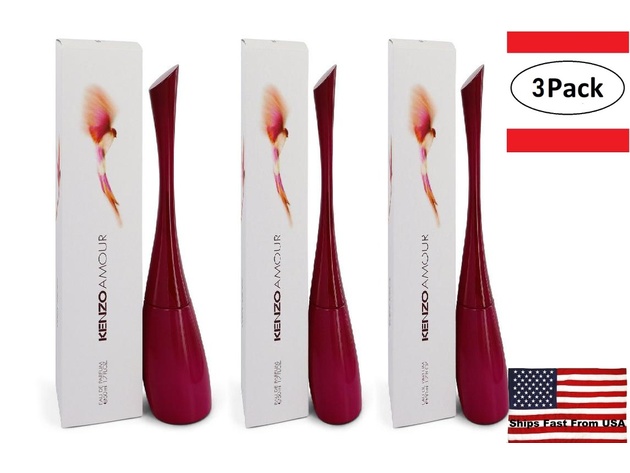 3 Pack Kenzo Amour by Kenzo Eau De Parfum Spray 1.7 oz for Women
