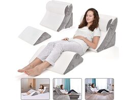 BRITENWAY Bed Wedge Pillow Set  4pc Orthopedic Wedge Pillow Set for Sleeping