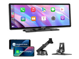 10" Touchscreen Telescopic Mount Wireless Car Display with Apple CarPlay & Android Auto Support