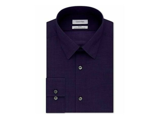 Calvin Klein Men's Men's Slim-Fit Stretch Flex Collar Dress Shirt