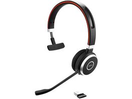 Jabra Evolve 65 UC Passive Noise-Cancellation Wireless Headset, Mono Speaker (Used)