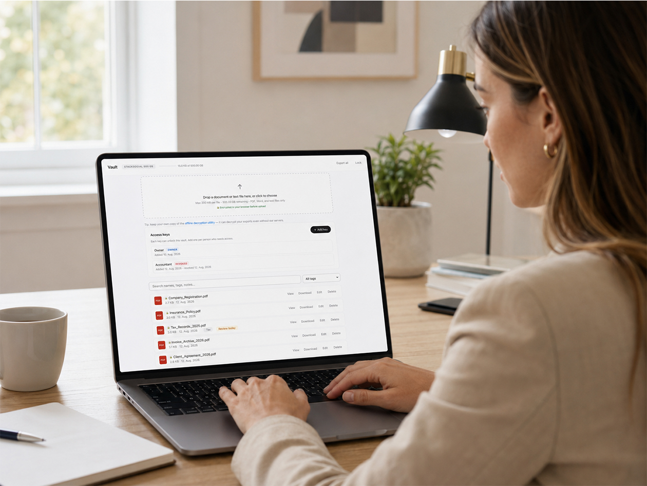 Vault Cloud Storage: Lifetime Subscription (500GB)