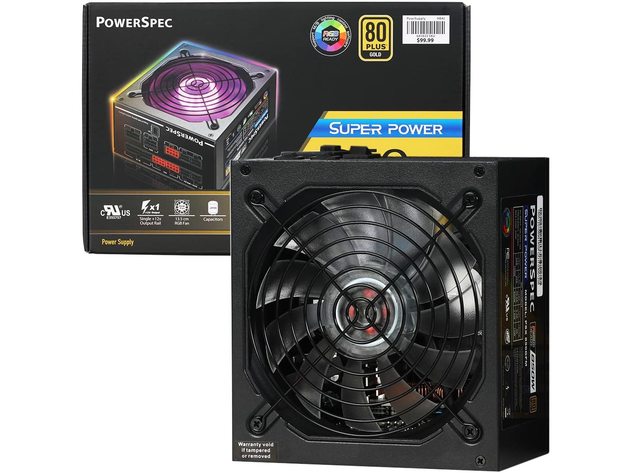 PowerSpec PSX 850GFM 850W 80+ Gold Fully Modular ATX Power Supply | RGB ...