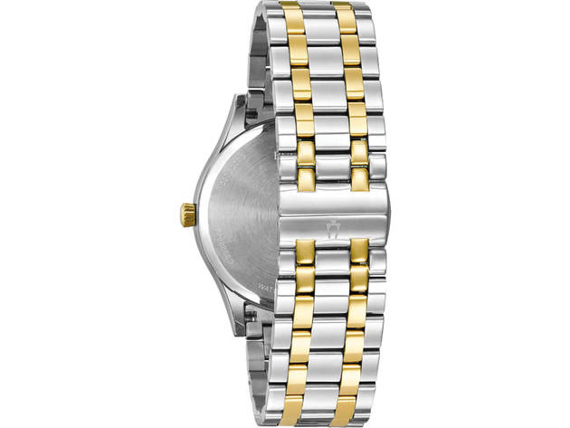 Bulova 98D130 Mens Classic Silver and Gold Watch | StackSocial