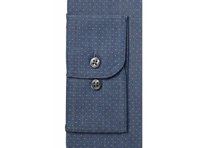 Bar III Men's Slim-Fit Stretch Dress Shirt Blue Size 17-34-35