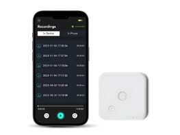 Focais: Meet One - Voice-Activated AI-Powered Recorder (White)