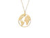 Homvare Women’s 925 Sterling Silver World Necklace - Gold