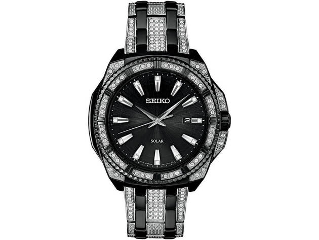 Seiko SNE459 Mens Black Ion Core Solar Watch TMZ