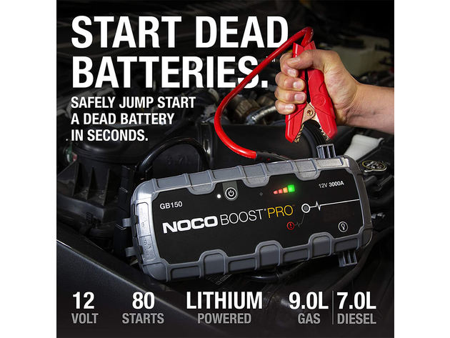 Noco GB150 Boost PRO 3000A UltraSafe Lithium Jump Starter