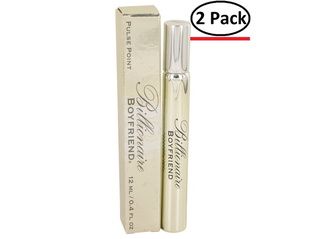 Billionaire Boyfriend by Kate Walsh Pulse Point Eau De Parfum Rollerball .4 oz for Men (Package of 2)