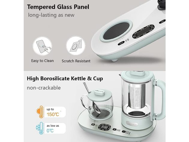 Bear Electric Kettle with Cup Warmer