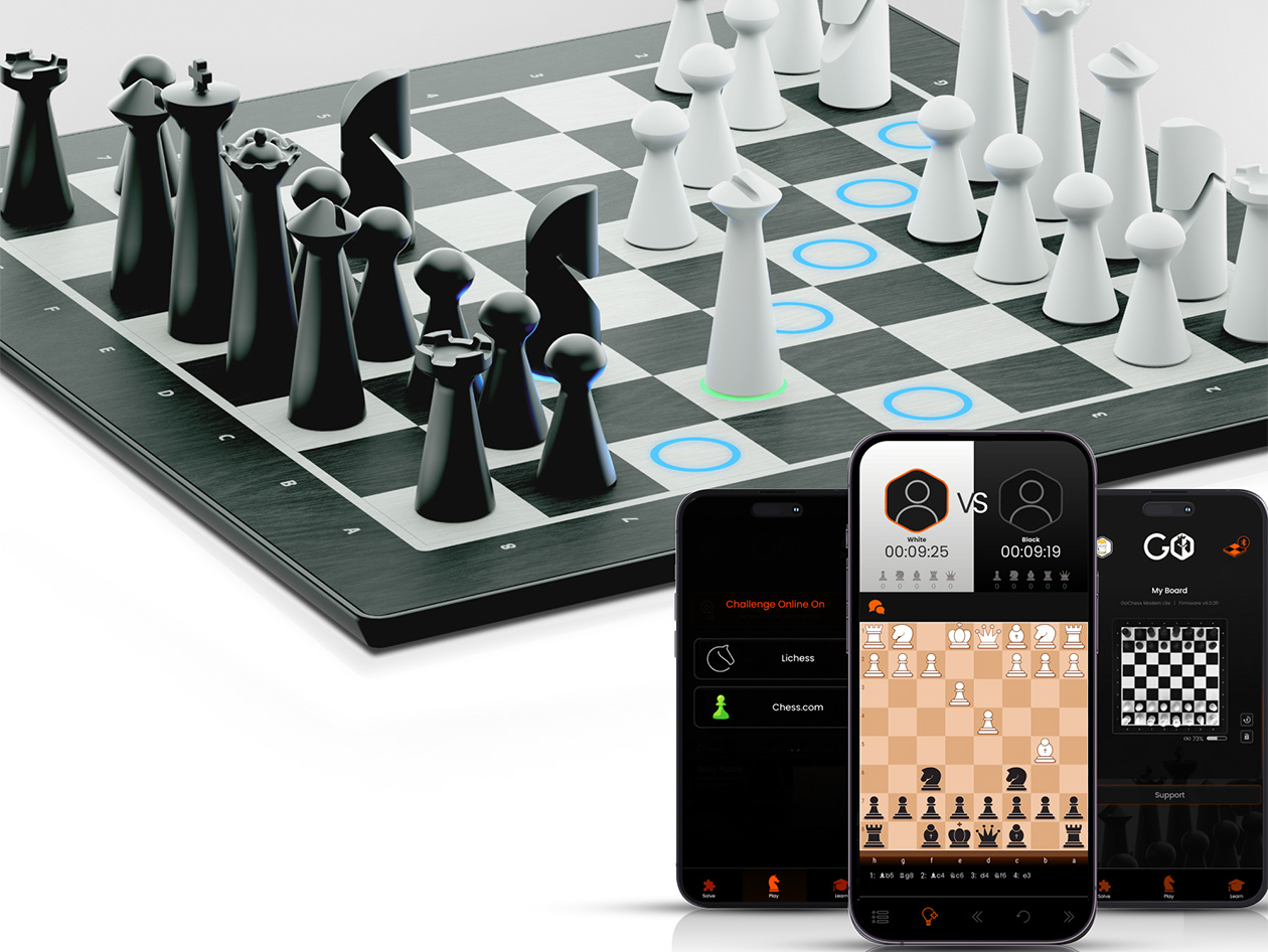 GoChess Mini Smart Chess Board & Storage Bag Bundle