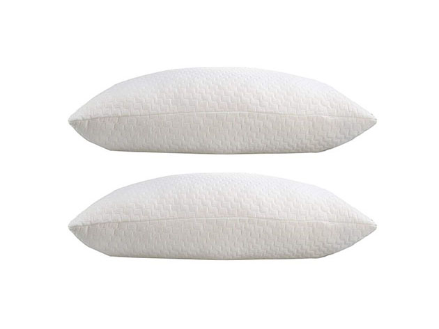 Sable Memory Foam Pillow with Bamboo Cover: 2-Pack