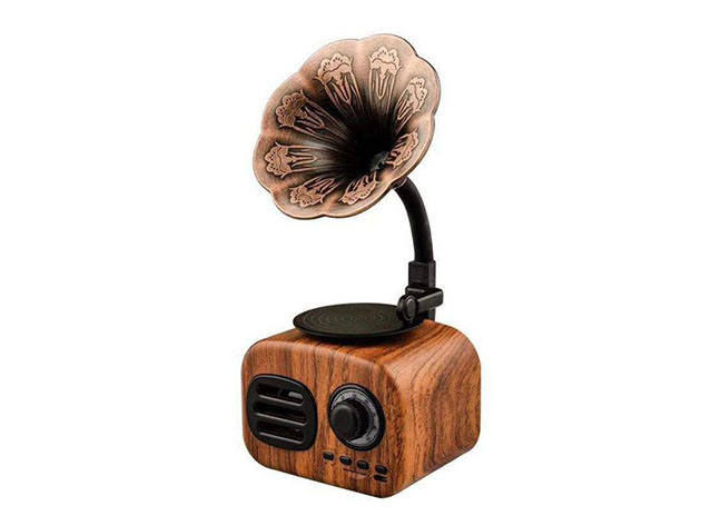Retro Phonograph Bluetooth Speaker & Radio