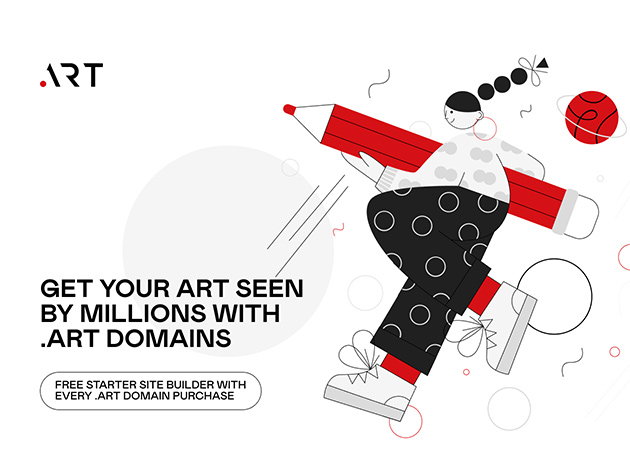 1-Yr Standard .ART Domain with Site Builder for $4.99