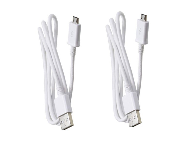 Samsung 5ft. Sync Charge Micro USB Data Cable, 2 Pack, White