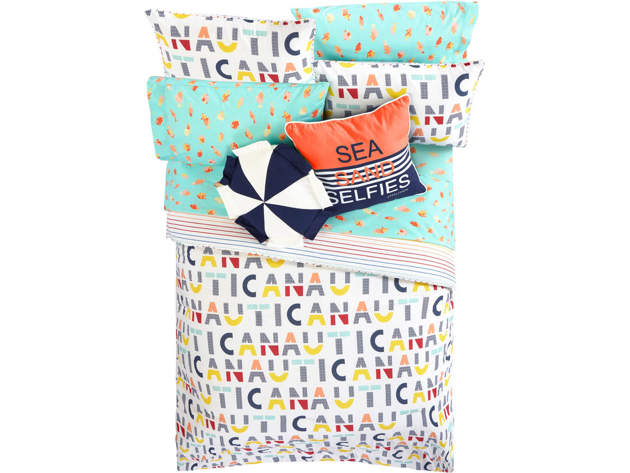 Nautica Kids Tropical Fish Cotton-Rich Sheet Set - Full
