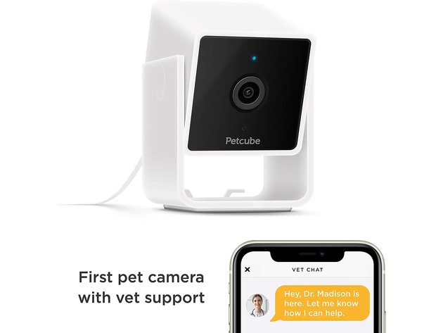 Petcube Cam Pet Monitoring Camera Built-in Vet Chat for Cats & Dogs (Refurbished)