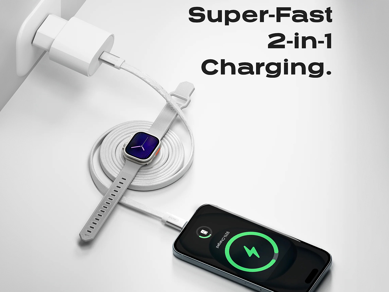 MagStack™ Duo Apple Watch Charger + 60W USB-C Cable