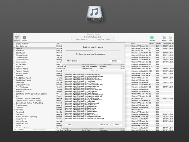 Export for iTunes