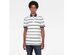 G-Star Raw Men's Fascia Striped Polo Shirt White Size Large